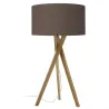 Lampe à poser WOOD E27 60W bois hêtre - Pas cher