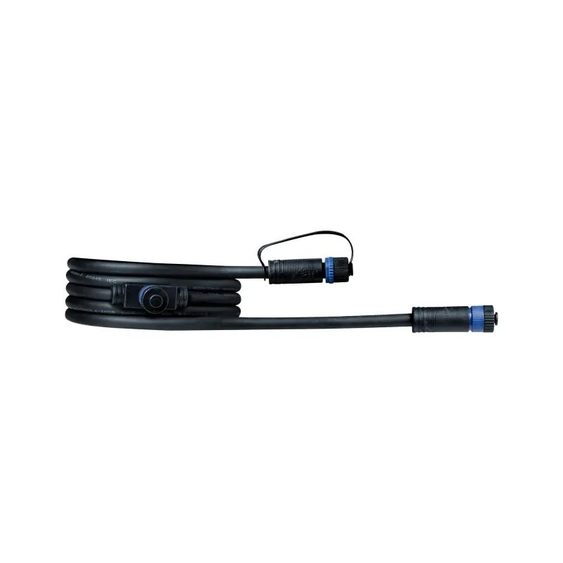 exterieur pleug & play Câble 2m 1 in-2 out IP68 2x1,5qmm H07RN-F noir