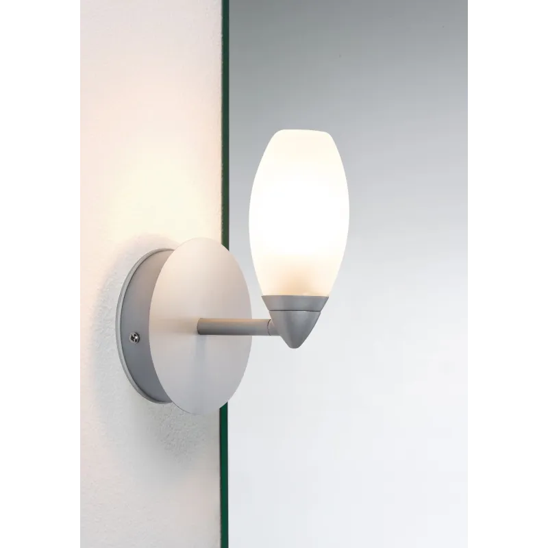 applique Carina IP44 max. 28W G9 chrome mat/Satin 230V Métal/Verre