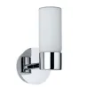 applique salle de bain Eleon IP44 max. 33W G9 chrome/Satin 230V Métal/Verre