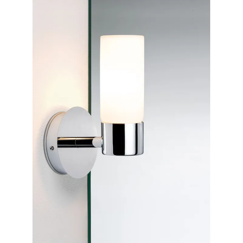 applique salle de bain Eleon IP44 max. 33W G9 chrome/Satin 230V Métal/Verre
