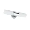 Eclairage miroir Lenia IP44 max. 2x20 W chrome, opaque, métal, verre