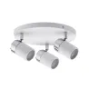 Plafonnier à Spots Zyli IP44 Max. 3x10W GU10 Blanc/chrome 230V méta...