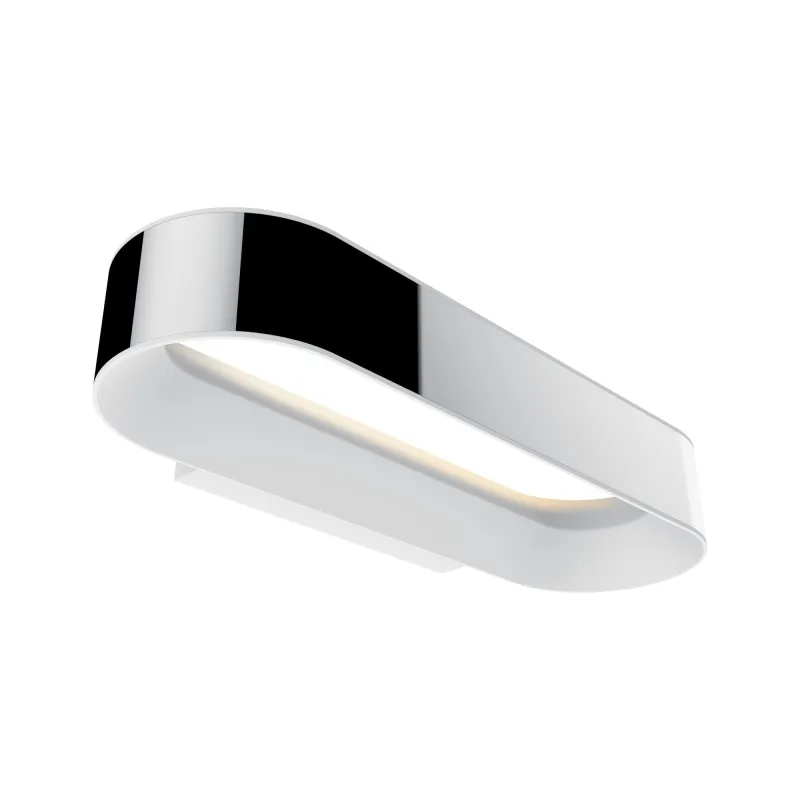 WallCeiling Agena IP44 LED grad 1x20W Chrome/Blanc dépoli 230V Alu/...