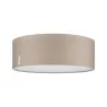 Plafonnier WallCeiling Mari max.2x20W E27 Beige 230V tissu - Pas cher