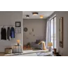 Plafonnier WallCeiling Mari max.2x20W E27 Bleu 230V tissu - Pas cher