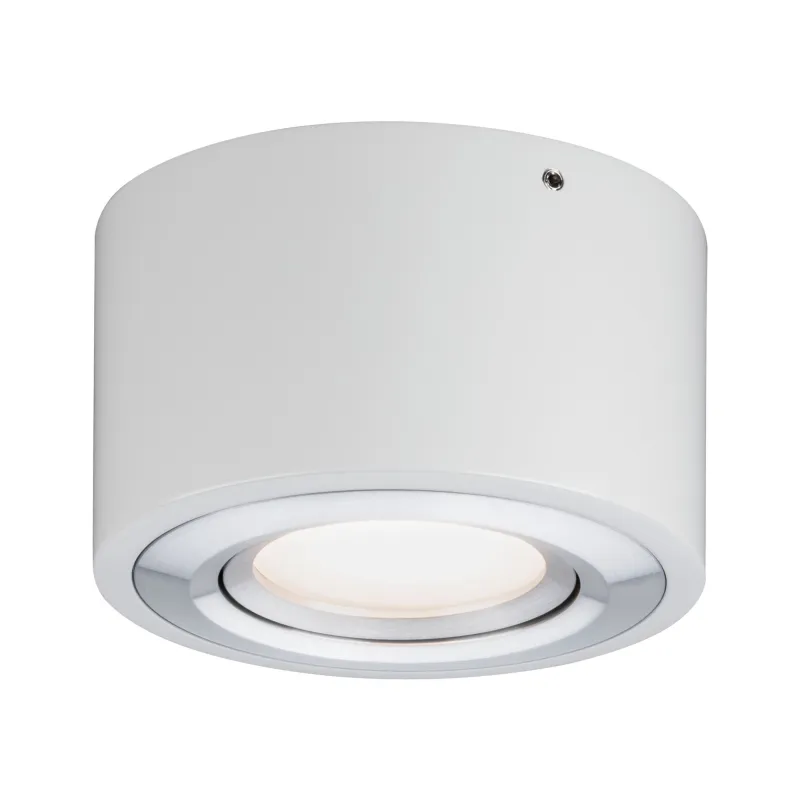 WallCeiling Argun LED 1x4,8W Blanc Alu brossé 230 V, métal - Pas cher