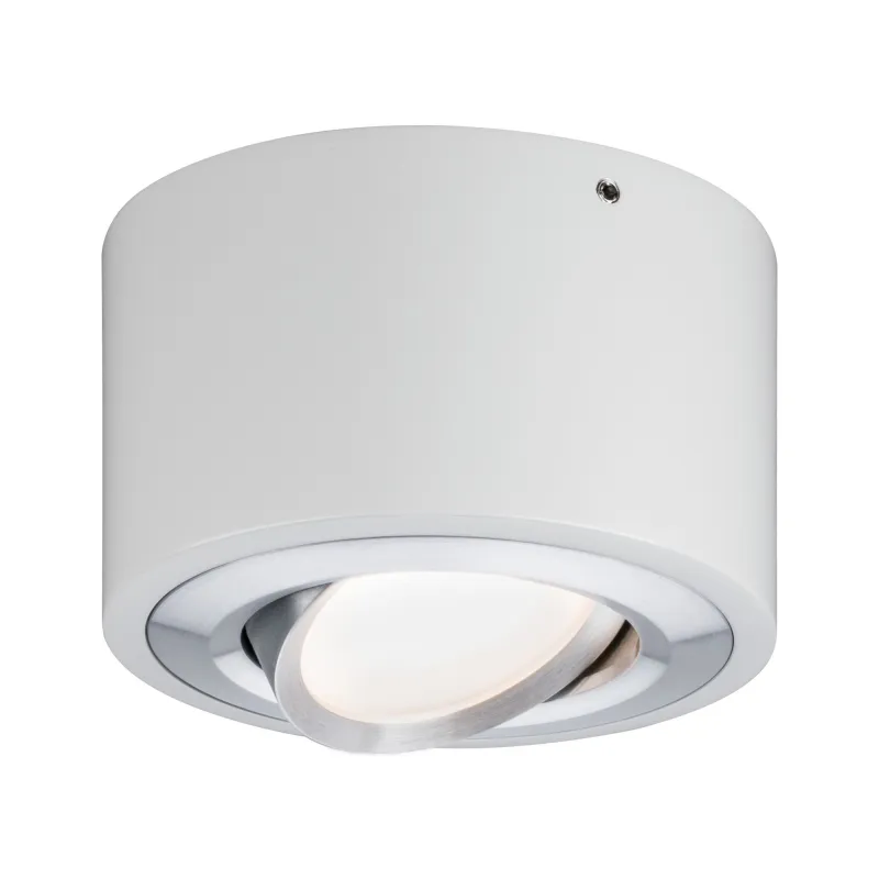 WallCeiling Argun LED 1x4,8W Blanc Alu brossé 230 V, métal - Pas cher