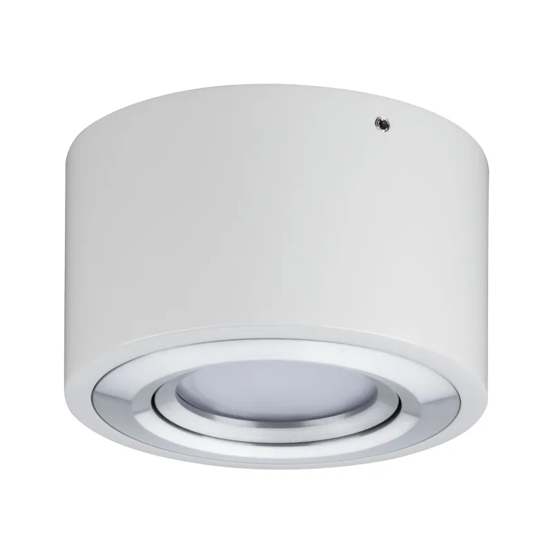 WallCeiling Argun LED 1x4,8W Blanc Alu brossé 230 V, métal - Pas cher