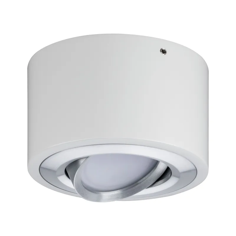 WallCeiling Argun LED 1x4,8W Blanc Alu brossé 230 V, métal - Pas cher