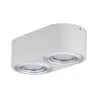 WallCeiling Argun LED 2x4,8W Blanc Alu brossé 230 V, métal - Pas cher