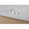 WallCeiling Argun LED 2x4,8W Blanc Alu brossé 230 V, métal - Pas cher