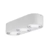 WallCeiling Argun LED 3x4,8W Blanc Alu brossé 230 V, métal - Pas cher