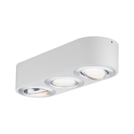 WallCeiling Argun LED 3x4,8W Blanc Alu brossé 230 V, métal - Pas cher