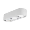WallCeiling Argun LED 3x4,8W Blanc Alu brossé 230 V, métal - Pas cher