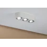 WallCeiling Argun LED 3x4,8W Blanc Alu brossé 230 V, métal - Pas cher