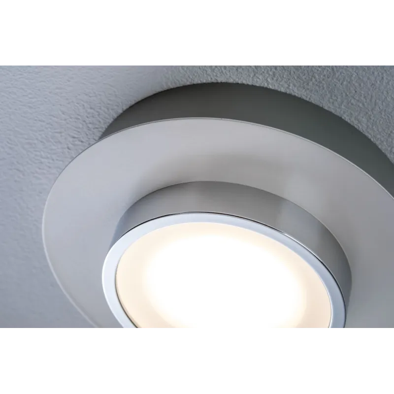 WallCeiling Liao LED 1x4,7W Blanc dépoli Chrome 230 V métal - Pas cher