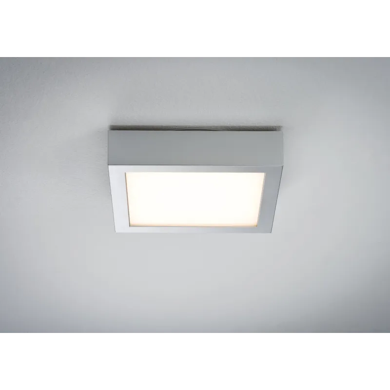 WallCeiling Lunar LED Panel 170x170mm 11W 230V chrome mate alu - Pa...