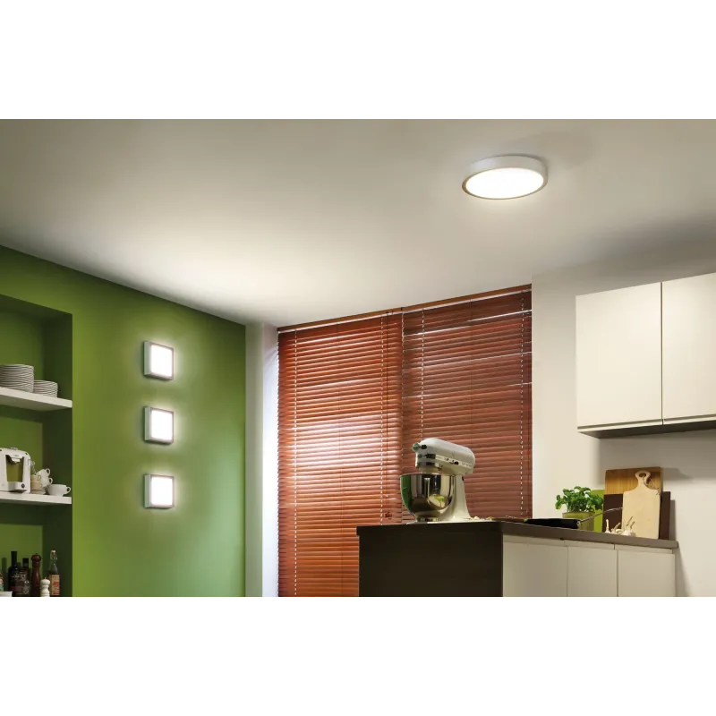 WallCeiling Lunar LED Panel 225x225mm 15,4W 230V chrome mate alu - ...