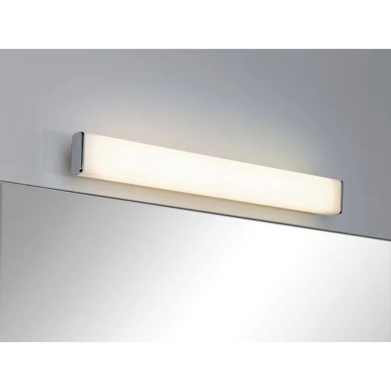 applique/eclairage miroir Nembus LED IP44 9W chrome, blanc, métal, acrylique