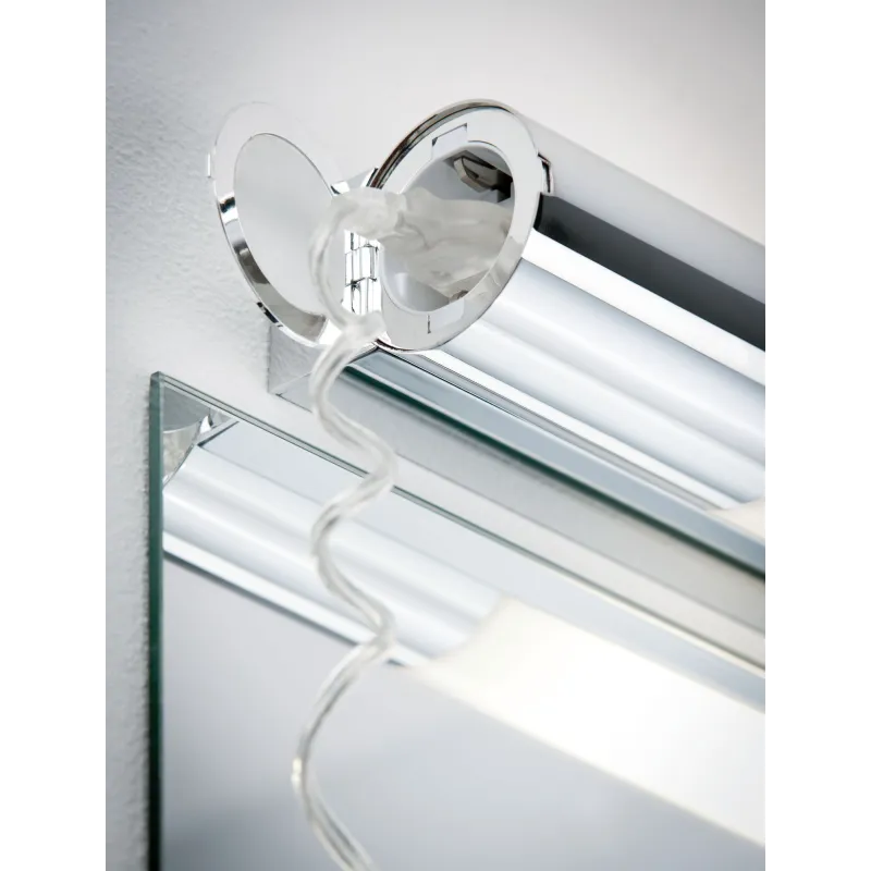 WallCeiling Orgon IP44 Prise LED 10,5W 700 mm Chrome/Blanc 230V Mtl...