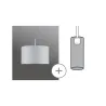 DecoSystems abat-jour en tissu Tessa blanc max. 50 W Diamètre 25 cm