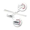 Galeria LED luminaires pour tableau Beam Fifty 7W Blanc/Chrome 230V...