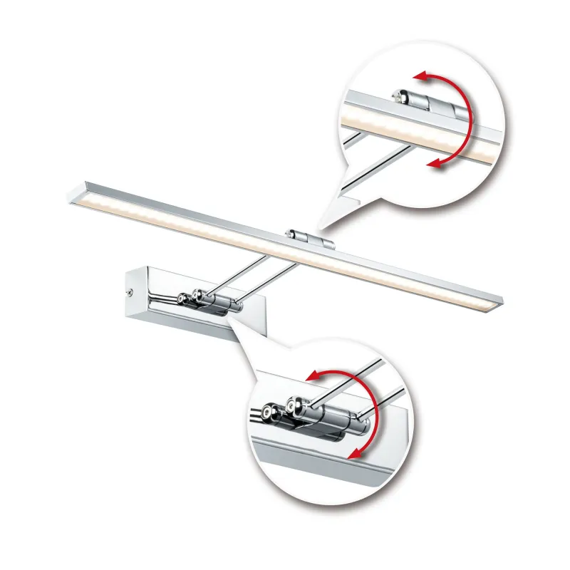 Galeria LED luminaires pour tableau Beam Sixty 11W Nickel brossé/Ch...