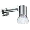 Éclairage de miroir LED Galeria Simplo acier brossé fourni avec ampoule 1x5,3 W GU10