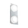 LED IP23 applique plafonnier Doradus 2x4,7W chrome 230 V Métal/plastique