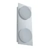 LED IP23 applique plafonnier Doradus 2x4,7W chrome 230 V Métal/plastique