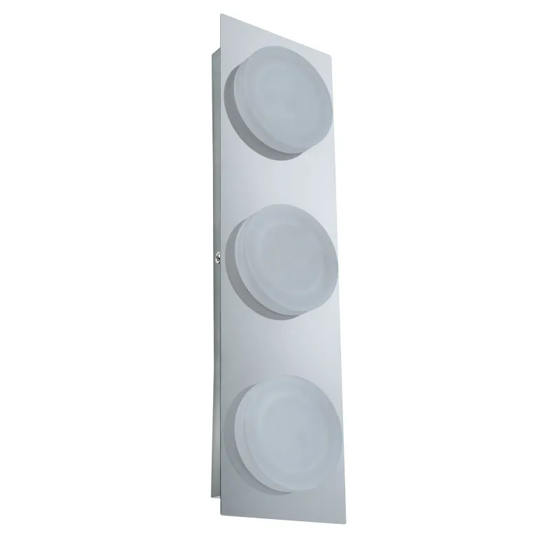 LED IP23 applique plafonnier Doradus 3x4,7W chrome 230 V Métal/plastique