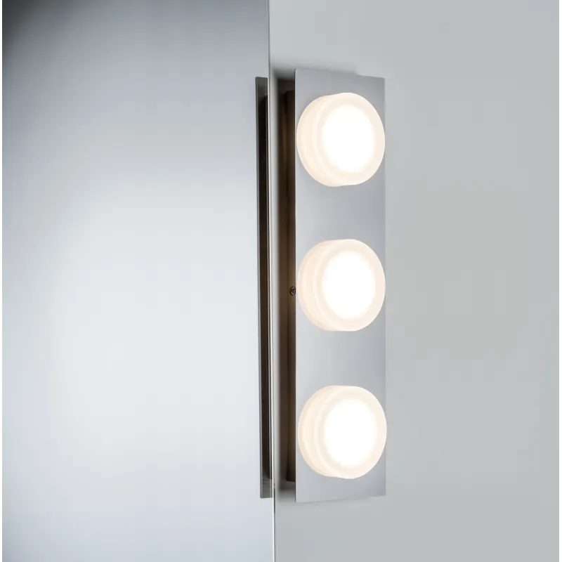 LED IP23 applique plafonnier Doradus 3x4,7W chrome 230 V Métal/plastique