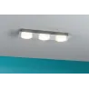 LED IP23 applique plafonnier Doradus 3x4,7W chrome 230 V Métal/plastique
