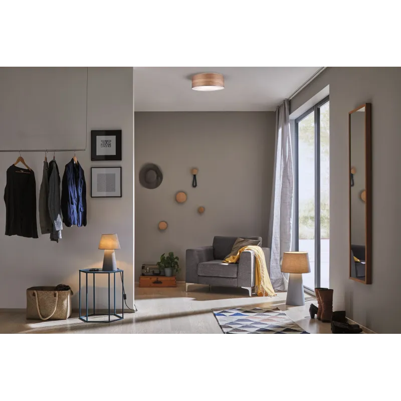 Liska Plafonnier Alva max 3x20W Bois/Métal - Pas cher