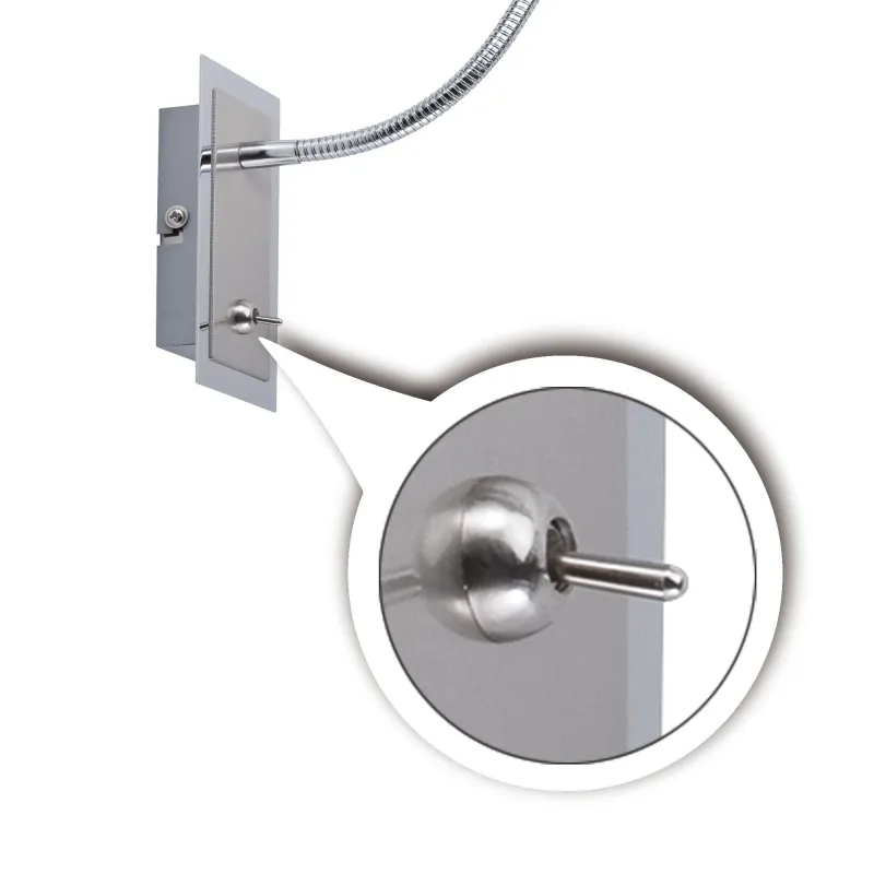 miroir  Zylindro lampe de lecture 1x3W LED chrome 230V DC 700mA Métal