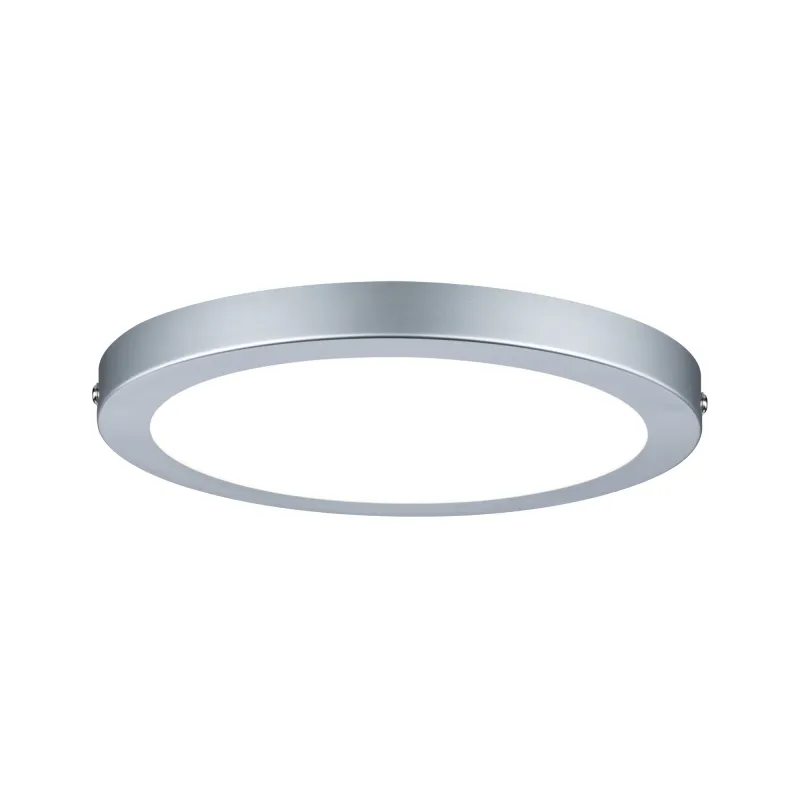 Panneau LED WallCeiling Atria 220 mm 18,5W Chrome mat 230 V plastiq...