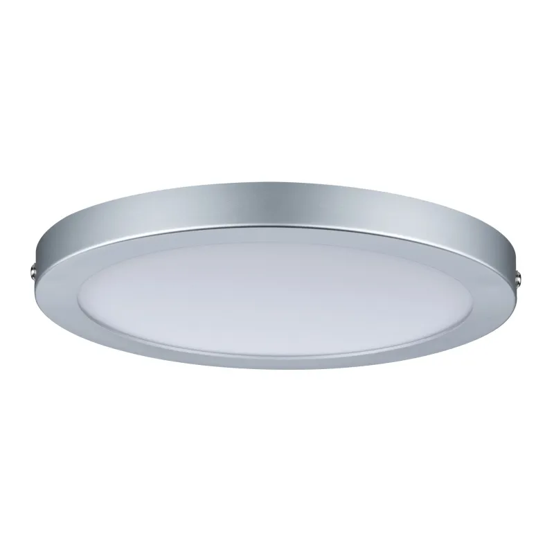 Panneau LED WallCeiling Atria 220 mm 18,5W Chrome mat 230 V plastiq...