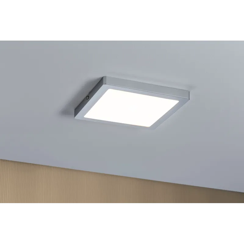 Panneau LED WallCeiling Atria 220x220 mm 20W chrome mat 230V plasti...
