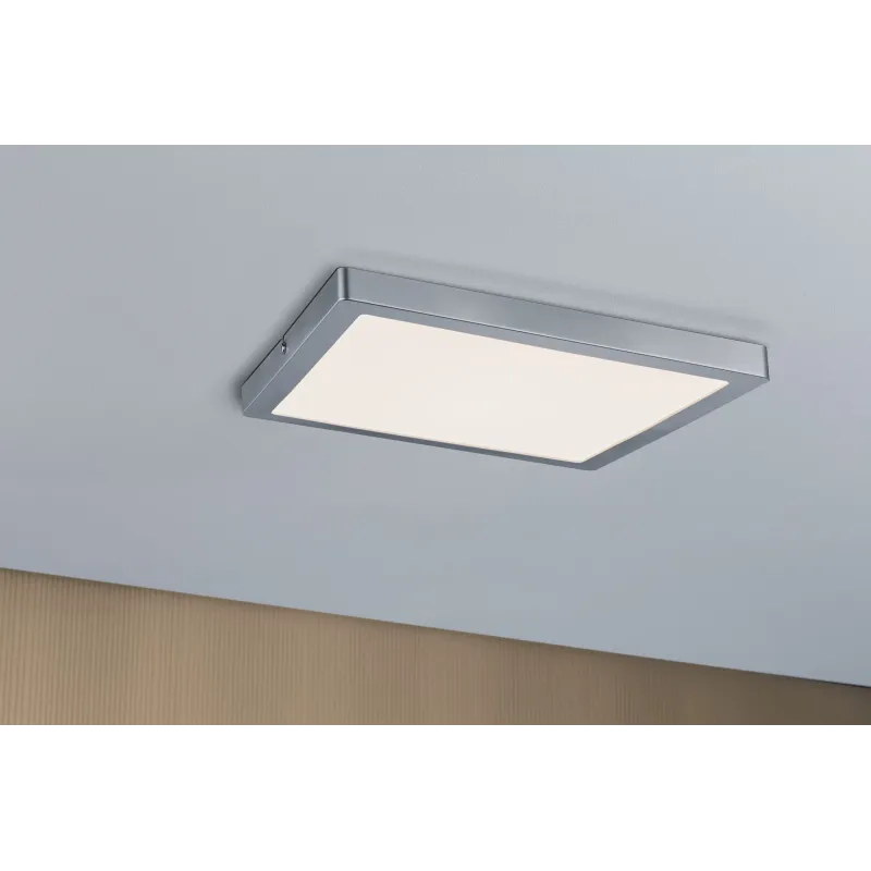 Panneau LED WallCeiling Atria 300x300 mm 24 W chrome mat 230 V plas...