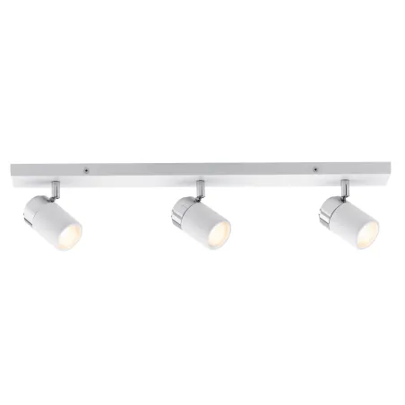 Spots à patère Zyli IP44 Max. 3x10W GU10 Blanc/chrome 230V métal - ...