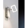 Spots Frame 1x4,5W Blanc Dépoli/Chrome 230V Métal - Pas cher
