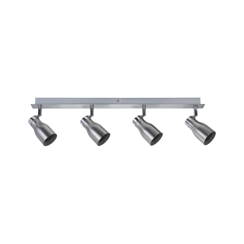 Spots Meli max. 4x10W GU10 Nickel satiné 230 V Métal - Pas cher