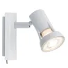 Spots Teja max. 1x10W GU10 Blanc 230V Métal
