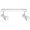 Spots Teja max. 2x10W GU10 Blanc 230V Métal - Pas cher