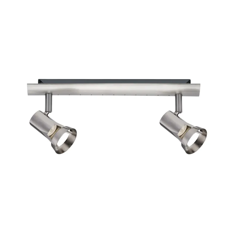 Spots Teja max. 2x10W GU10 Nickel satiné 230V Métal - Pas cher