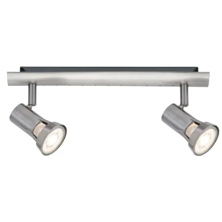 Spots Teja max. 2x10W GU10 Nickel satiné 230V Métal - Pas cher
