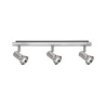 Spots Teja max. 3x10W GU10 Nickel satiné 230V Métal - Pas cher
