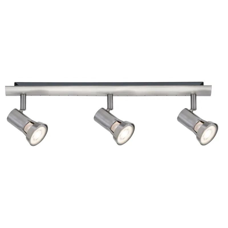 Spots Teja max. 3x10W GU10 Nickel satiné 230V Métal - Pas cher