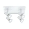 Spots Teja max. 4x10W GU10 Blanc 230V Métal - Pas cher